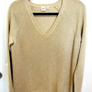V-neck sweater.